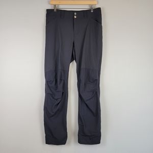 REI Nylon Spandex Hiking Roll Up Pants 12 Black